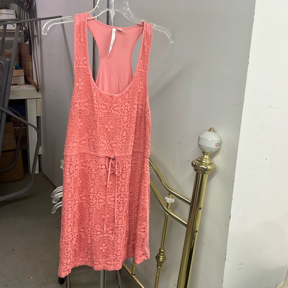 CROCHET PINK DRESS